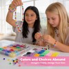 4300Pcs Pony Beads Kit for Bracelets Jewelry Making, 41 Colors