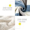 PU MEI Sherpa Fleece Throw Blanket 60" x 80" Reversible