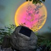 GOODFOEVER Solar Rock Lights(2pcs) Sunset Projection Lights Atmosphere Night Light