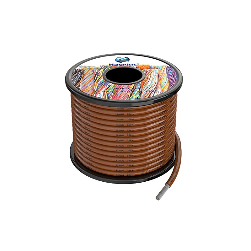 12awg Silicone Electrical Wire Cable 30ft Brown 12 Gauge Hookup