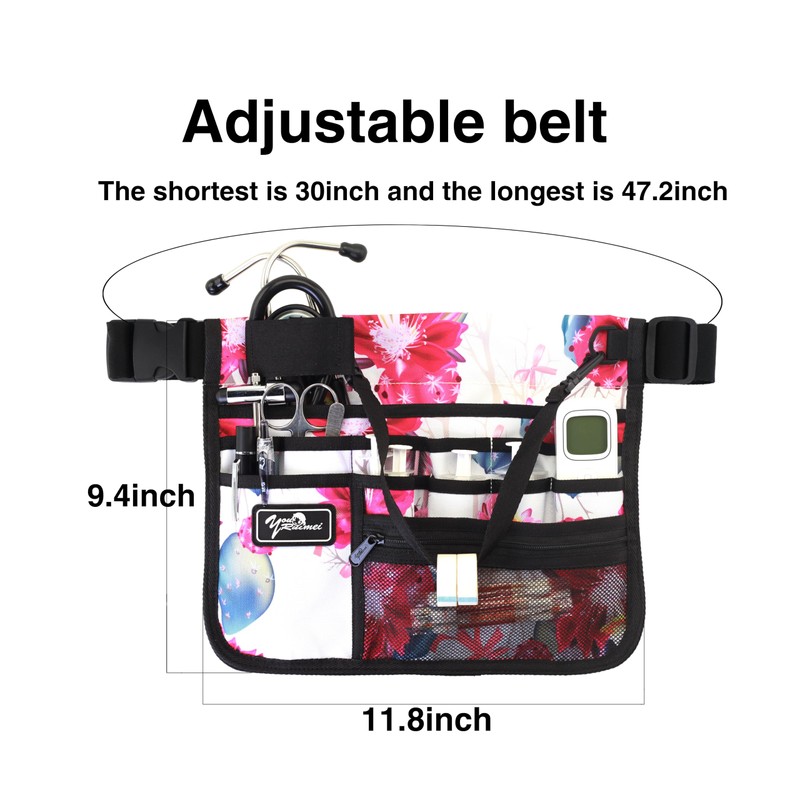 YOURUIMEI Nurse Belt Organizer Pouch,Nurse fanny pack, Nurse Fanny Pack