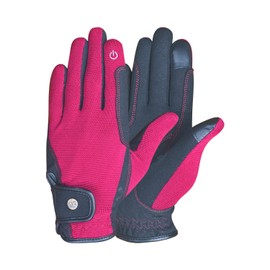 AK Fine Tech Micro Suede Riding & Multifunctional Horse Riding Gloves AKRS-8484 (XL, Burgundy)