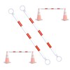 AIWFL 2 Pack Retractable Traffic Cone Bar from 3.8ft to