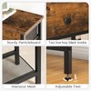 HOOBRO 29.5" Narrow Console Table with 2 Fabric Drawers, Sofa