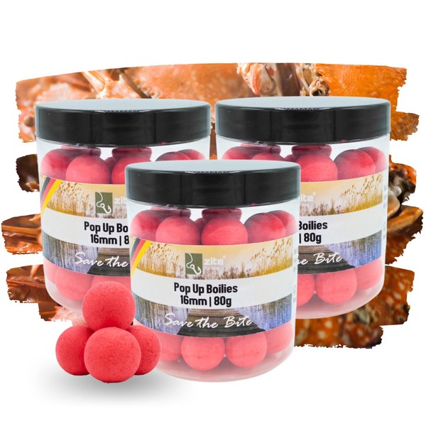 Zite Fishing Pop-Up Boilies 16 mm Monster Crab Aroma Amino