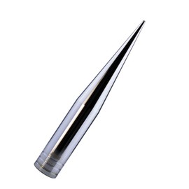 TRUE SPIKE FAT SPIKE CHROME ANTENNA in Heavy Gauge CNC Machined Billet Aluminum Short Compatible with Jeep Wrangler JK Sahara Sport Rubicon Unlimited 07-19 2007-2019