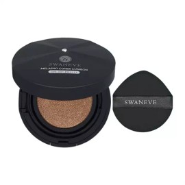 Swanive 스와니브 멜라즈노 커버 쿠션 23호 블랙 미백 주름개선 자외선차단 팩트 화장품 Swaneeve Melajuno Cover Cushion No. 23 Black Whitening Anti-Wrinkle Sunscreen Pact Cosmetics