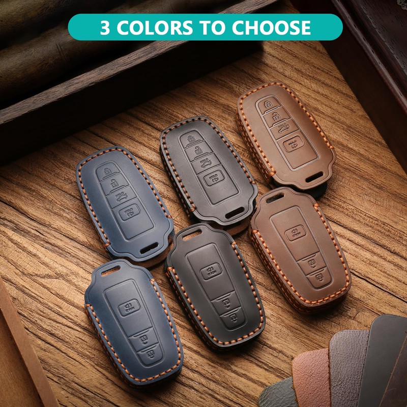 MILD EAST for Toyota Key Fob Cover Genuine Leather Key