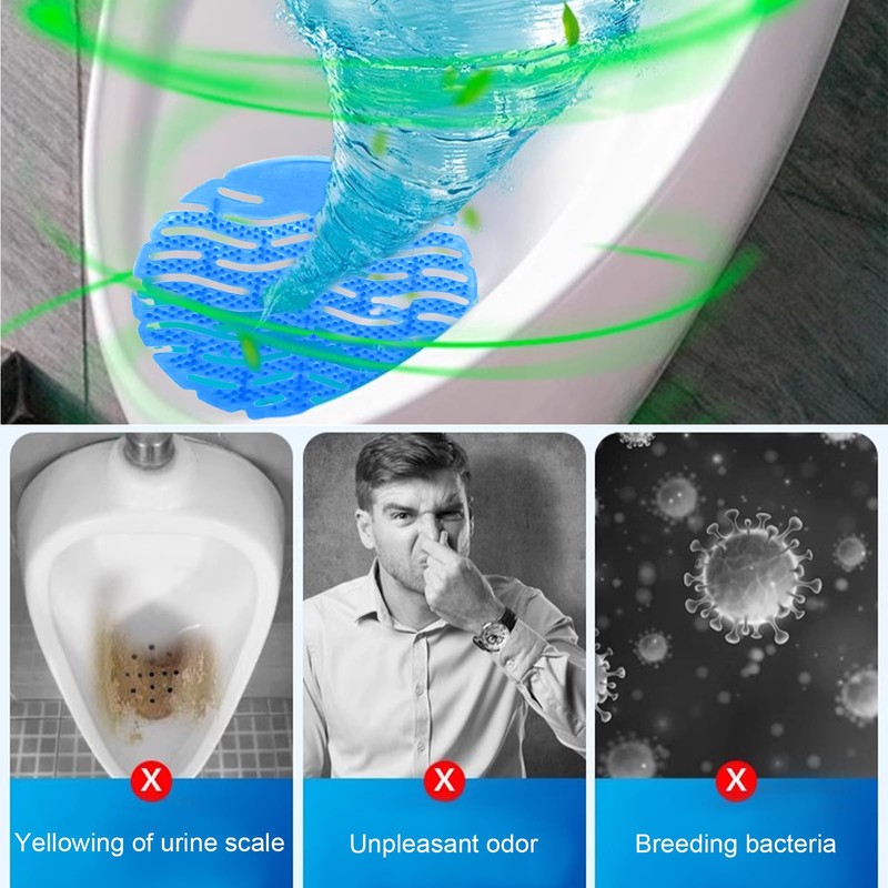 Omevett 10 Pcs Urinal Mats Scented Urinal Screen Deodorizer Mats