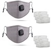 DualVertex Pack of 2 Unisex Dust Mask | Cotton Face