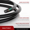 Nilight 4 Way Trailer End Connector 5 Feet Jacketed Cable