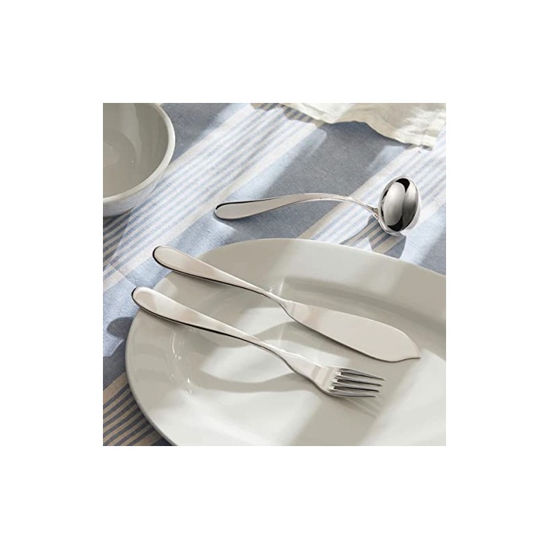 Alessi Nuovo Milano Sauce Ladle, (5180/13), Silver