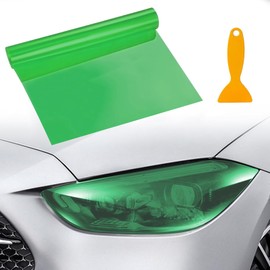 VBGURR Car Headlight Tint, Headlight Tint for Car Waterproof Headlight Tint Film for Rear Light Car Tint Film 30 X 120cm (Green)