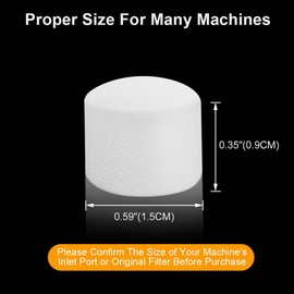 40 Pieces Suitable Size Round Filter Replacement Parts, Proper Size Filter Sponge Accessory Kits