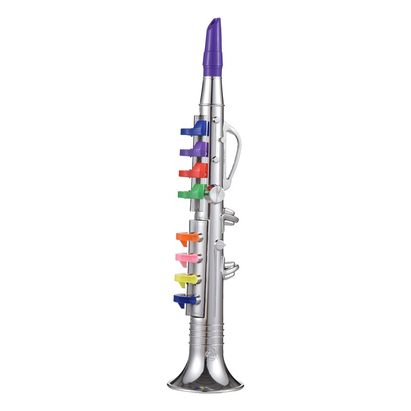 Clarinet with 8 Colored Coded Keys Kids Musical Wind Instruments