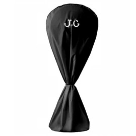 J&C Fan Cover Fan Dust Cover Waterproof Stand up Floor Fan Covers Outdoor Pedestal Fan Cover Standing Round Fans Dustproof Covers Protector for Indoor Room Fan Household Black Large 420D