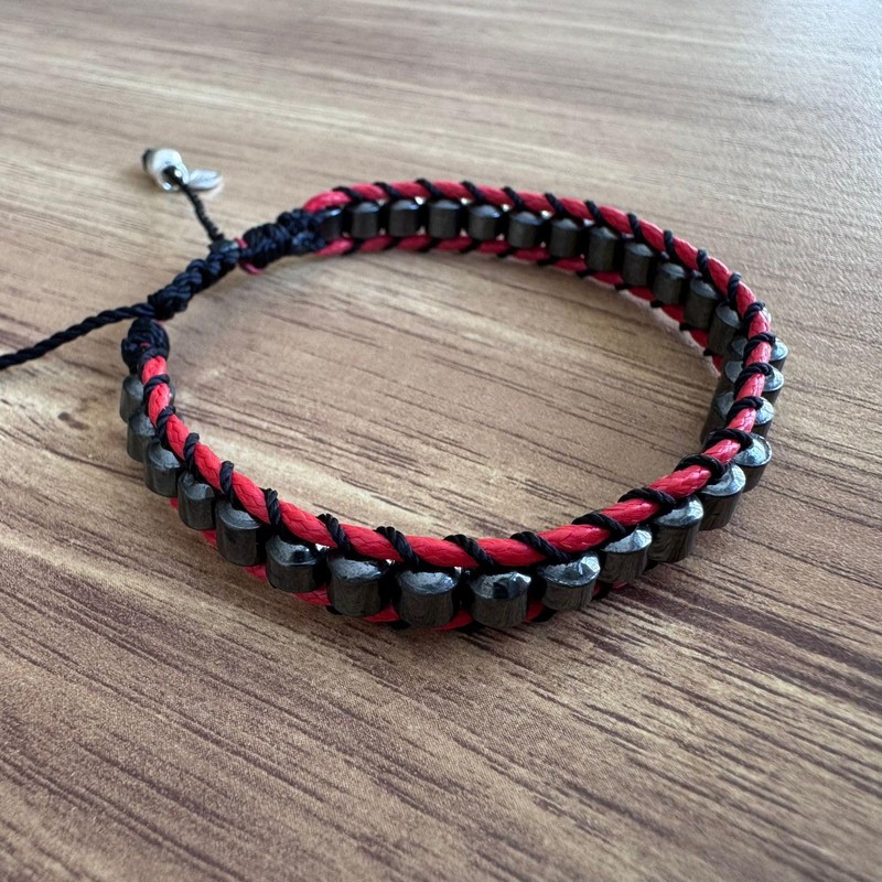 Agálea | Pulsera de Plata ley .925, Piel y Arcelina
