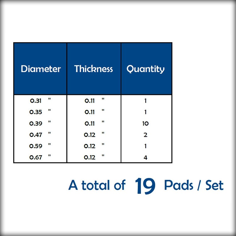 50 Deluxe Clarinet Pads Bohm + German Universal Leather Upholstery
