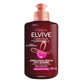 L´Oréal Paris Crema para peinar con Aminexil Caida Resist con Aminexil Elvive cabello con tendencia a caerse por quiebre cuero cabelludo menos visible en 6 semanas 300 ml.
