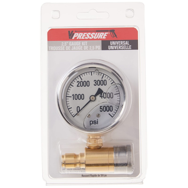 Northstar Pressure Washer Pressure Gauge - 5000 PSI, 3/8in. Fitting