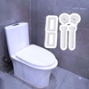 Mxfans A Set Rectangular Shaped Toilet Seat Hinge Bolts Nuts