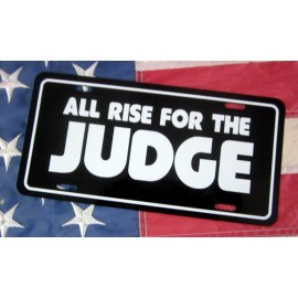 1969 1970 1971 Pontiac GTO JUDGE license plate car tag  "All Rise for The JUDGE"