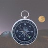 Pocket Compass Silver Portable Mini Compass Outdoor Compass for Camping