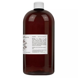 Castor oil organic 100% pure refined natural hair growth remedy skin bulk 36 oz