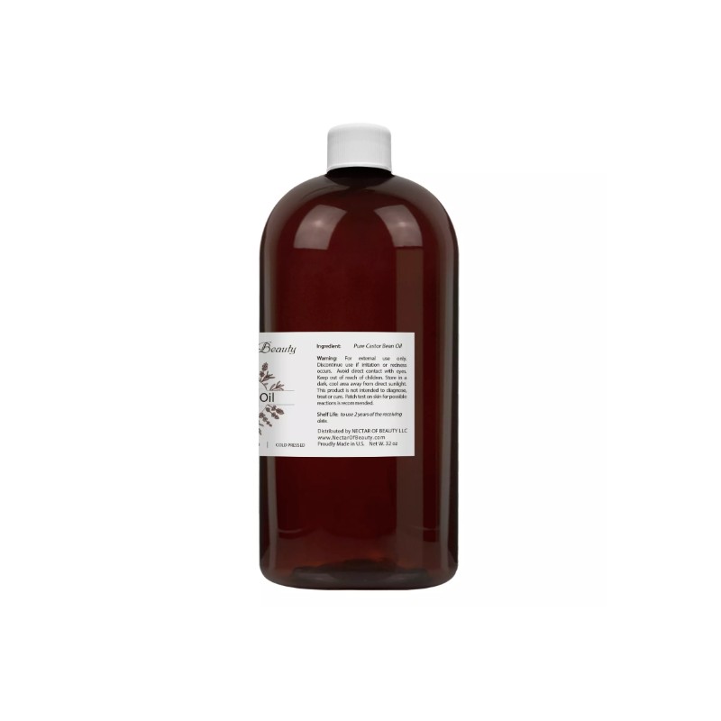 Castor oil organic 100% pure refined natural hair growth remedy