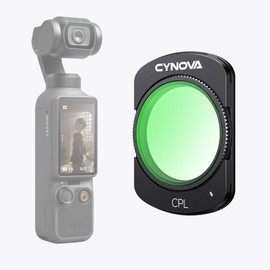 CYNOVA Osmo Pocket 4 CPL Filter, Compatible with DJI Osmo Pocket 4, Magnetic Detachable Pocket 4 Polarizing Filter, Ultra Lightweight Aluminum Frame, Convenient Installation, Multi-Coated Optical
