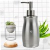BUGUUYO Manual Liquid Soap Dispenser Stainless Steel Shampoo Bottle for