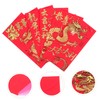 DOITOOL 6pcs Chinese Year Red Envelopes Dragon Year Delicate Pattern