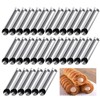 AMBESTAR 30 Pack Cannoli Horn Form Set, Large Stainless Steel
