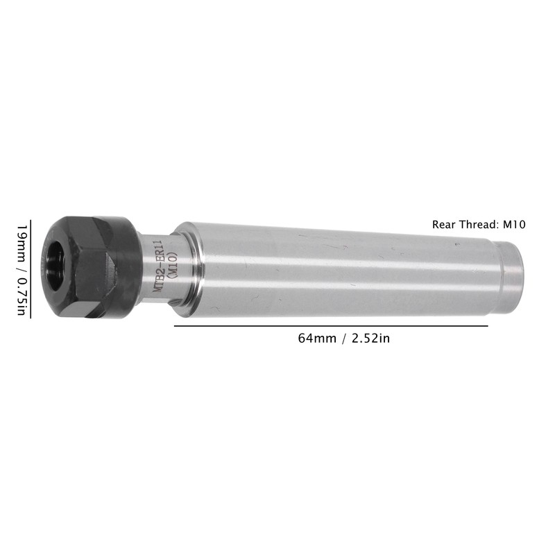 2Pcs/Set Taper Collet Chuck Holder High Carbon Steel CNC Milling