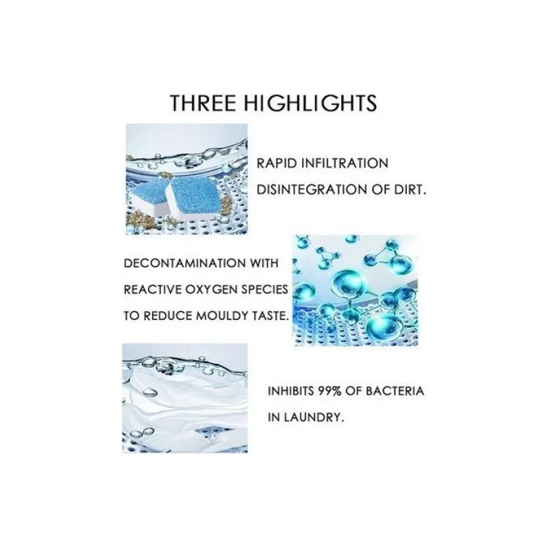 30 Pastillas Para Limpiar Lavadoras Con Envío