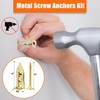 120 PCS Drywall Self Drilling Anchors with Screws Kit, 60