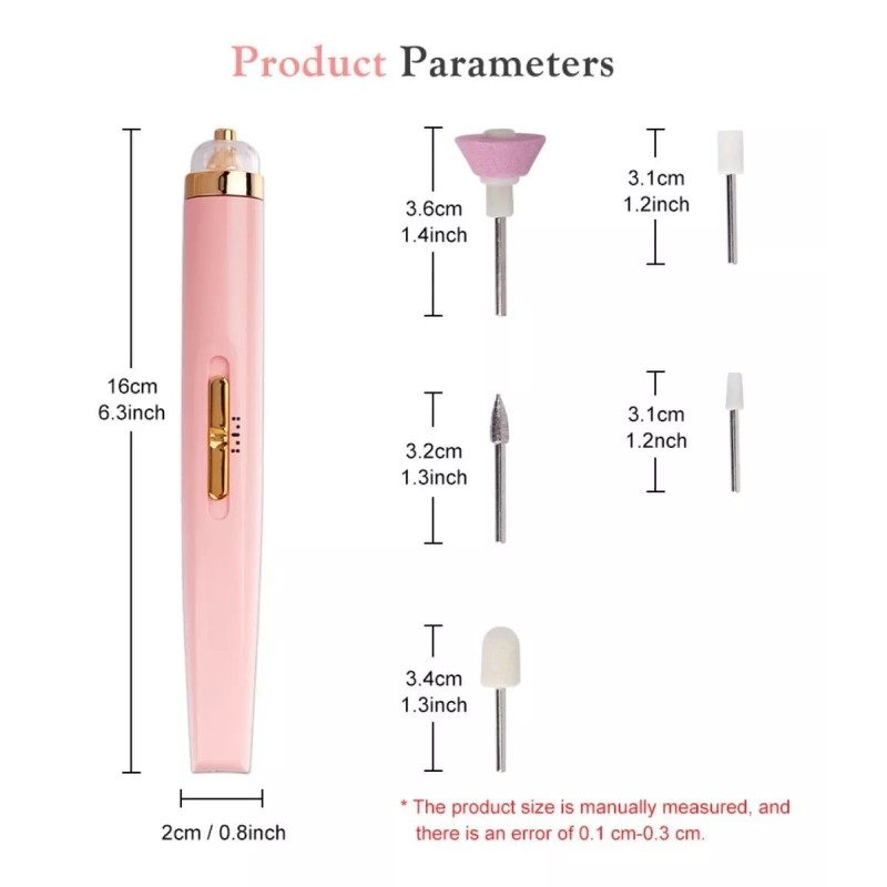 Flawless Pulidor C/luz Semi Profesional Para Uñas, (drill) Recargable