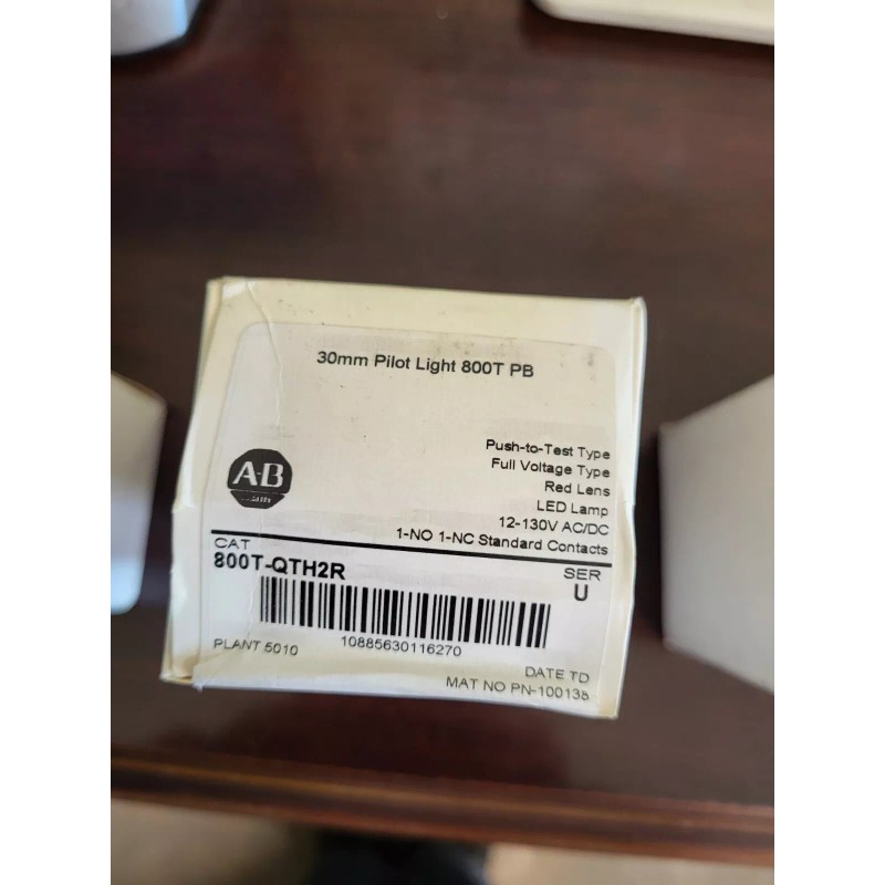 Allen-Bradley ALLEN BRADLEY 800T PILOT LIGHTS ASSORTED COLORS - 800T-QTH2A