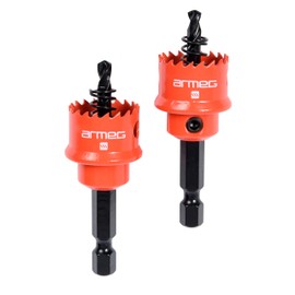 Armeg SSH20TP 20mm Acceler8% Sheet Steel Holesaw Twin Pack, Metal