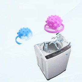 1Pc Yellow Pet Hair Remover for Laundry Reusable Hair Catcher,Pet Hair Remover Laundry， Laundry Float Trap Mesh Bag Washing Machine Hair Filter Washer Portable Hair Remover Washing Balls Lint Remover