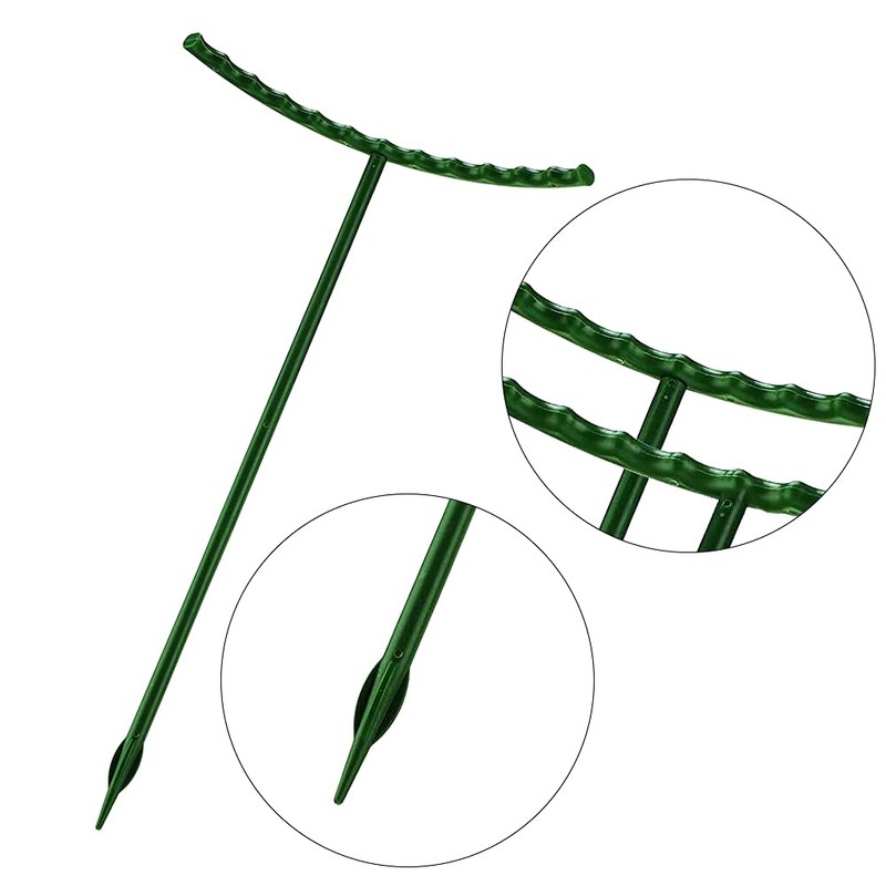 16 Pcs Plant Support Stake Peony Support Ring Cage Half