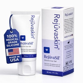 Rejuvaskin Gel De Silicona Para Cicatrices Rejuvaskin Rejuvasil - Tratamiento De Cicatrices Para Cicatrices Quirúrgicas Para Rostro, Cuerpo, Quemaduras, Queloides Y Cicatrices De Acné - Gel