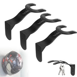 Pack of 3 Helmet Wall Mount for Motorcycle Helmet Helmet Holder Wall Mounted Helmet Holder with Hook Helmet Mount Wall Mount for Hanging Motorcycle Helmet and Keys