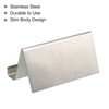PATIKIL Business Card Holder, Brushed 304 Stainless Steel Desktop Name