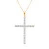 Lab Grown Diamond Cross Necklace 1/2 cttw F-G Color, VS2-SI1
