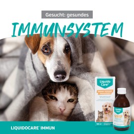 LiquidoCare Immun, unterstützend zur Immunstärkung bei Katzen und Hunden, Ergänzungsfuttermittel, Tonicum 180ml mit Dosierkappe