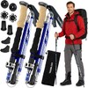 TREKOLOGY Trek-Z Collapsible Hiking & Trekking Poles - Balance Support