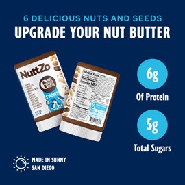 NuttZo S’mores Nut & Seed Butter – 16oz | Creamy Blend with Peanuts, Cashews, Almonds, Graham Crackers, Dark Chocolate & Marshmallows | 5g Sugar, 6g Protein Nut Butter