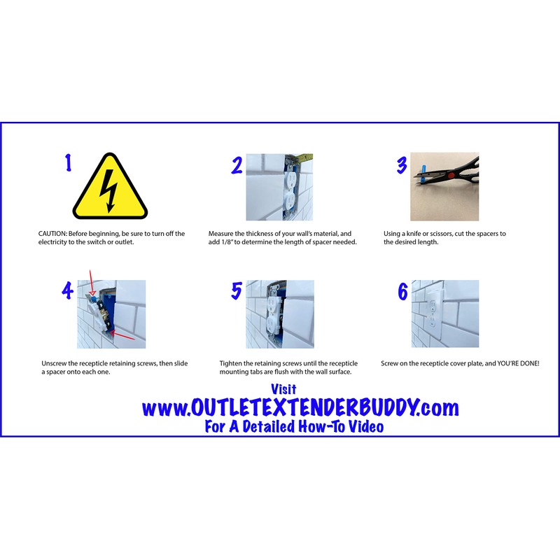 Outlet Extender by Outlet Extender Buddy – Electrical Box Extender