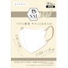 NISYO Silk Feel Mask, Regular, White x Beige, 20 pieces